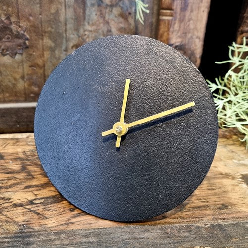 Benoa Large Black Antique Table Clock