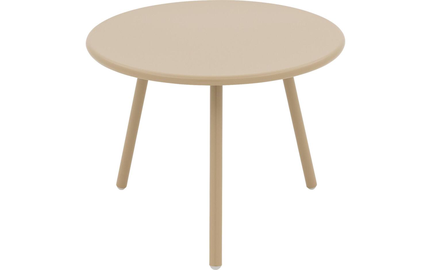 Goossens Tafel Brad in Poedercoating khaki