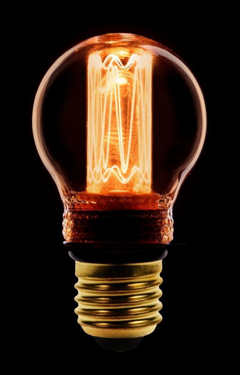 ETH Led kooldraad kogel E27 2.3w|9w 2000k goud dimbaar 65L