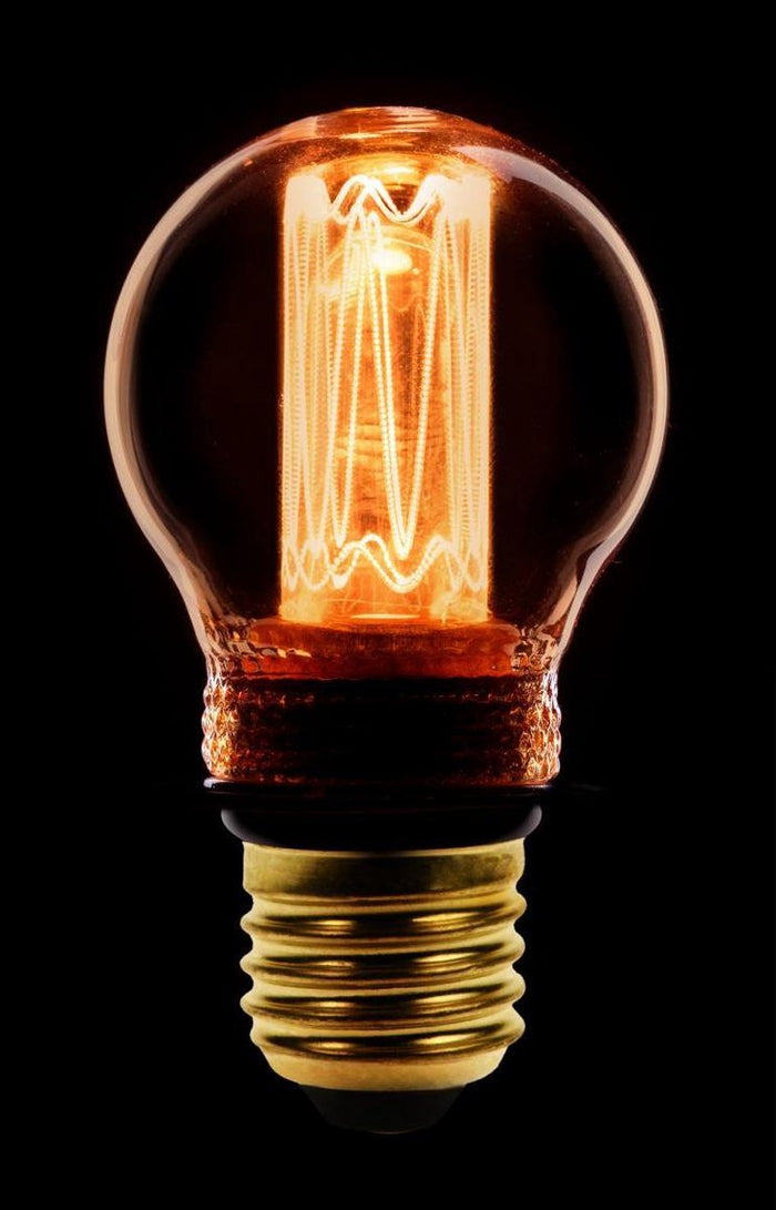 ETH Led kooldraad kogel E27 2.3w|9w 2000k goud dimbaar 65L