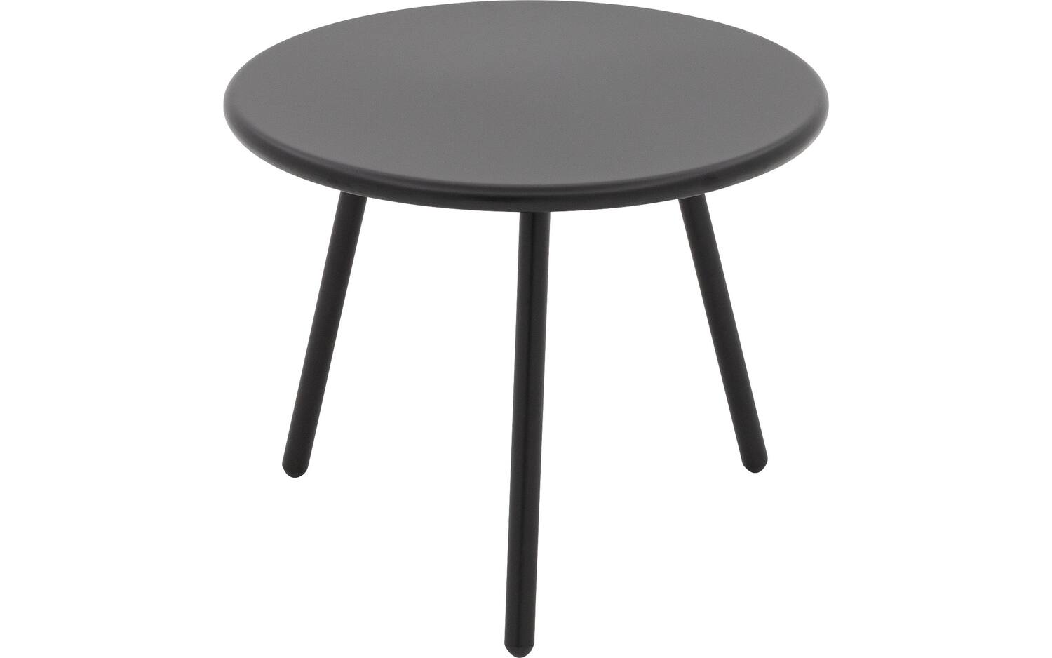 Goossens Tafel Brad in Poedercoating zwart