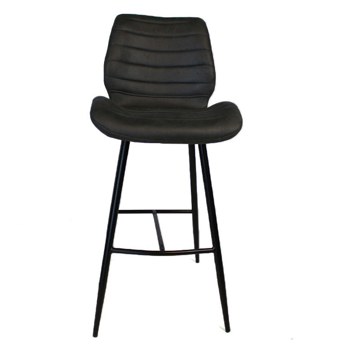 Bronx71 Industriële barkruk Morris antraciet 71 cm - Barkrukken set