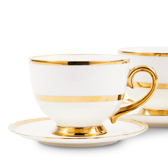 POLSPOTTEN Golden Finds Theekopjes - Set van 2