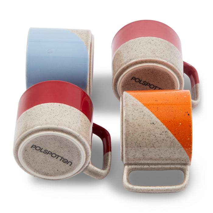 POLSPOTTEN Stacking Mokken - Set van 4 - Beige