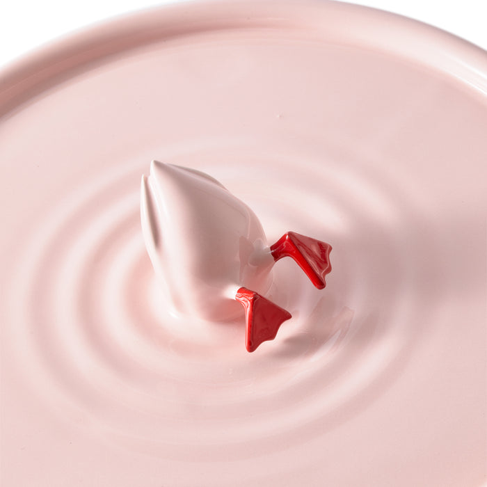 POLSPOTTEN Diving Duck Dienblad Ø 40 cm - Roze