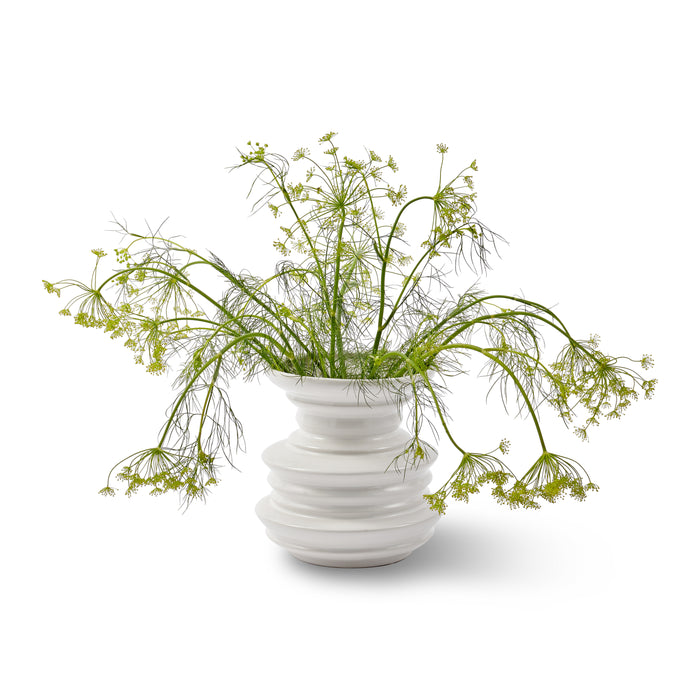 POLSPOTTEN Stacked Plates Vaas - Wit