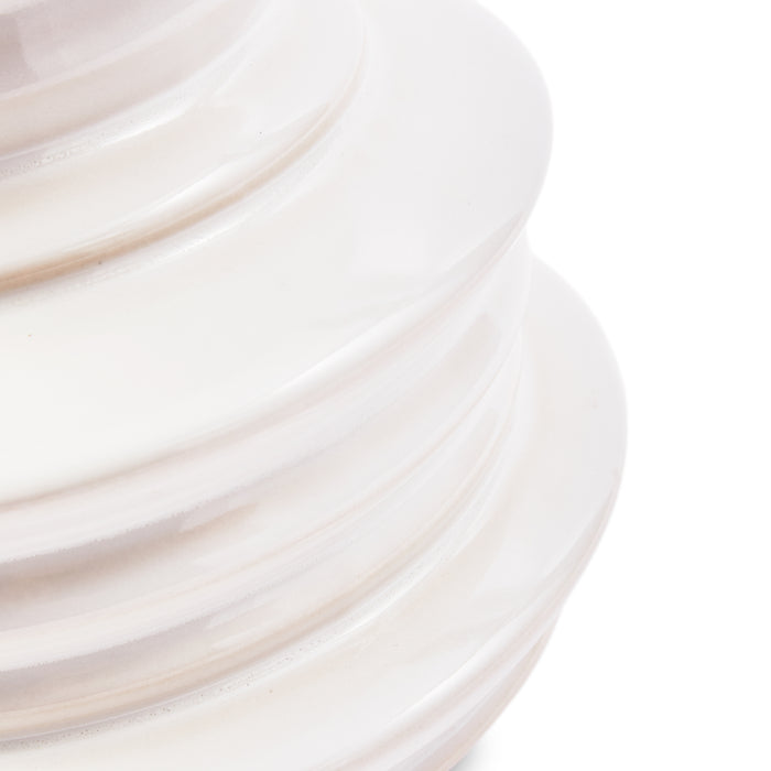 POLSPOTTEN Stacked Plates Vaas - Wit