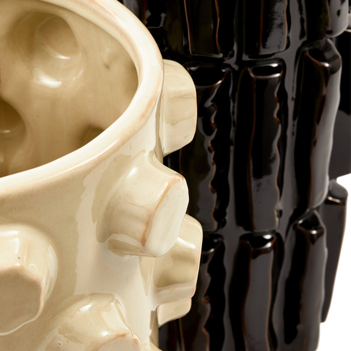 POLSPOTTEN Structure Vaas - M - Beige