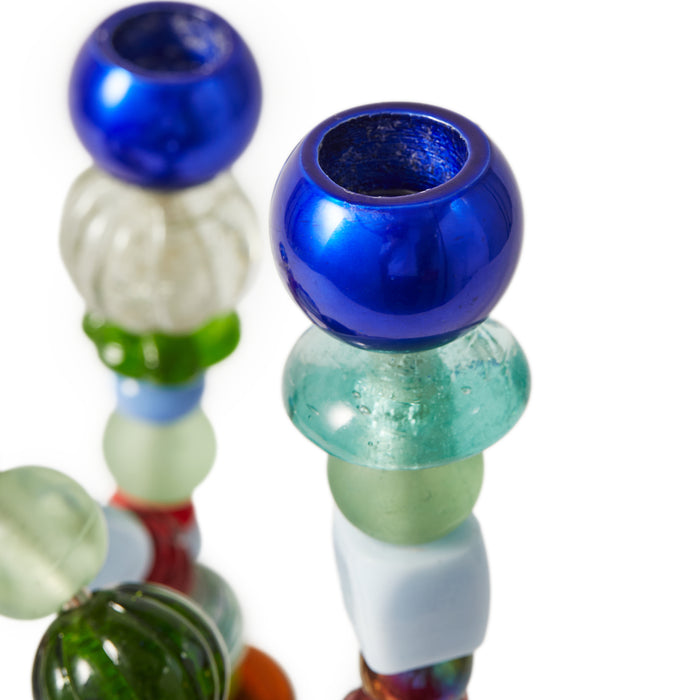 POLSPOTTEN Beads Kandelaar H 38 cm - Multicolor