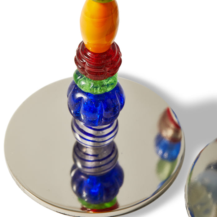 POLSPOTTEN Beads Kandelaar H 38 cm - Multicolor