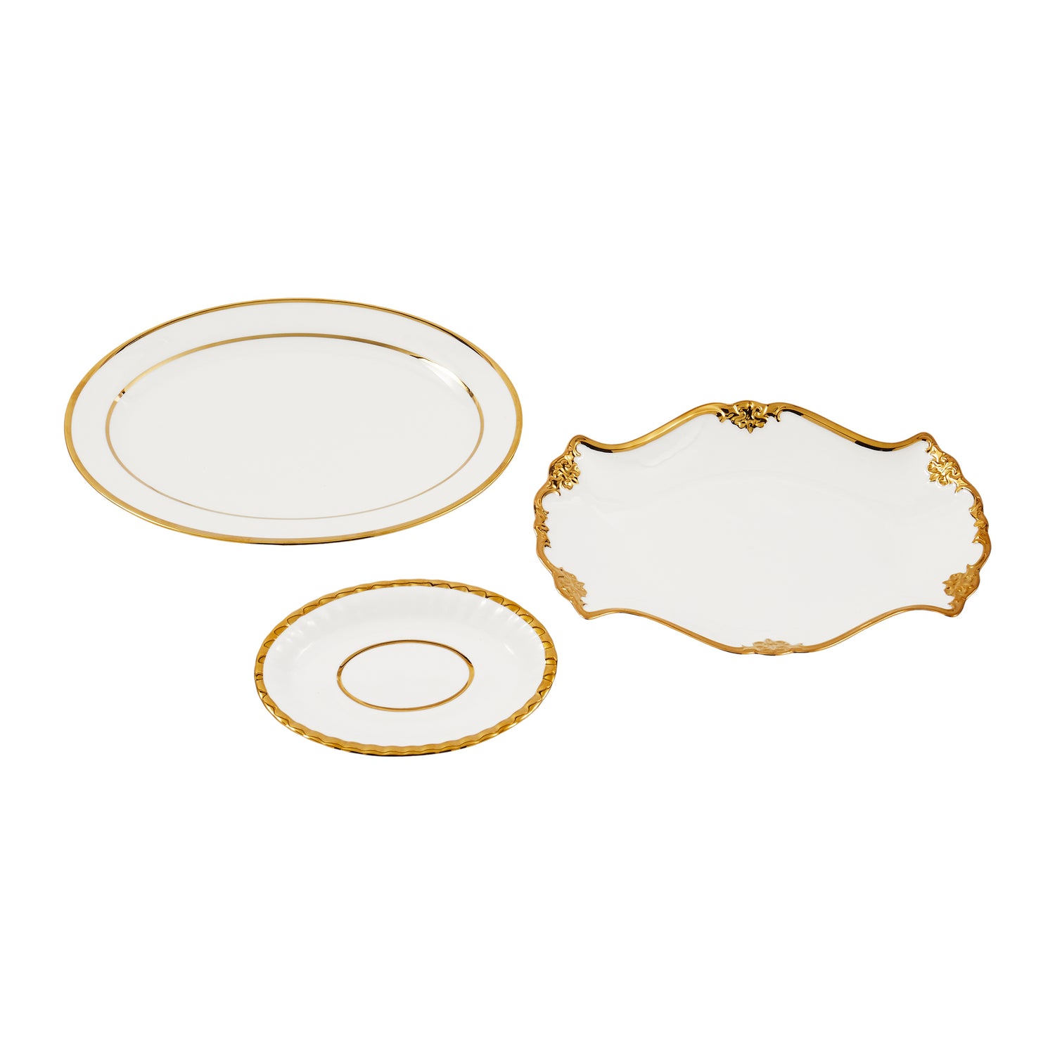 POLSPOTTEN Golden Finds Borden - Set van 3