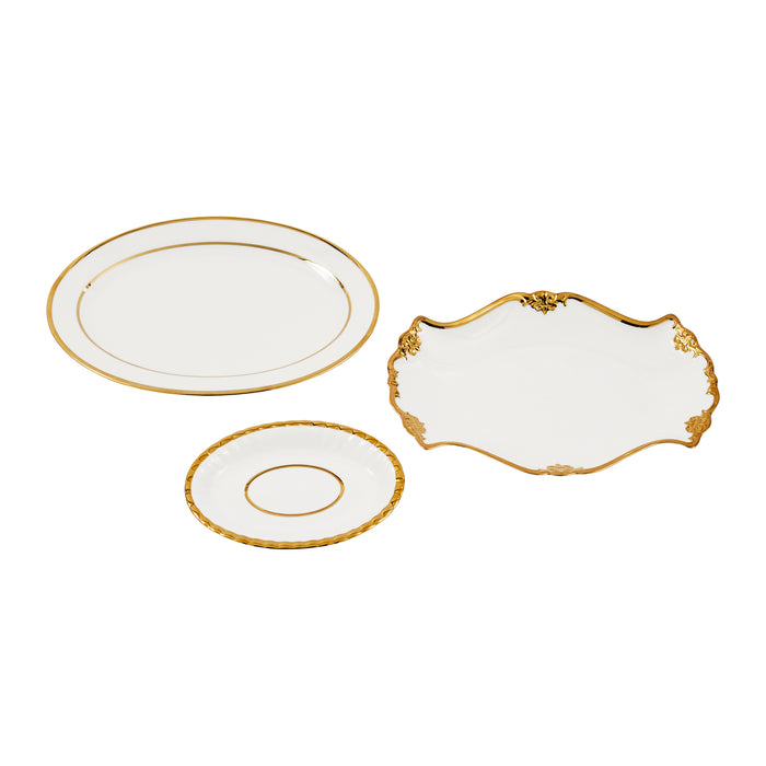 POLSPOTTEN Golden Finds Borden - Set van 3