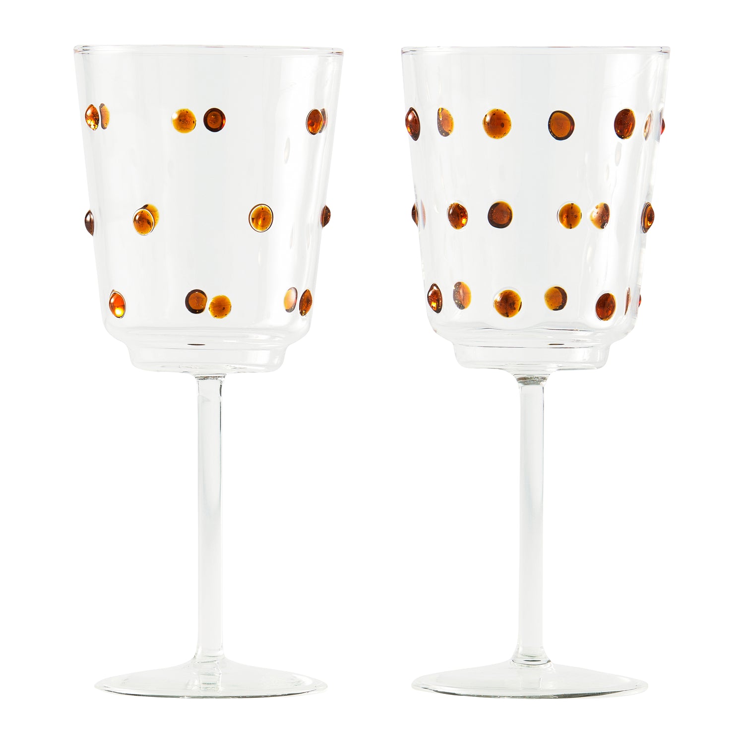 POLSPOTTEN Nob Wijnglazen 2 st. - Amber