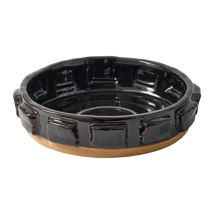 POLSPOTTEN Structure Schaal - Donkerbruin