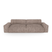 Sofa 4 zits corduroy XXL taupe 240cm