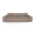 Sofa 4 zits corduroy XXL taupe 240cm