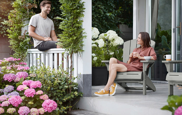 Keter Troy Adirondack Tuinstoel - set van 2 - 85x80x96,5cm - Grijs