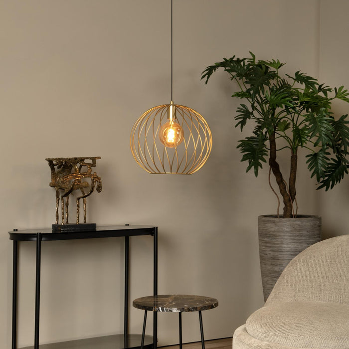 Lucide DANZA Hanglamp - Mat Goud | Messing