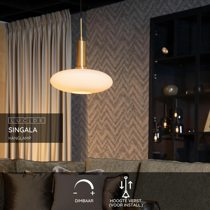 Lucide SINGALA Hanglamp - Mat Goud | Messing