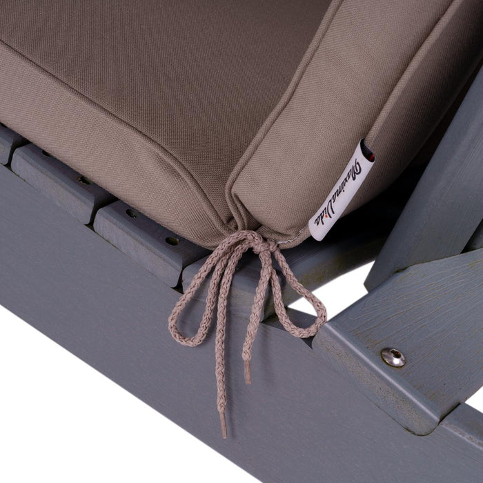 Kunststof adirondack tuinstoel Montreal grijs