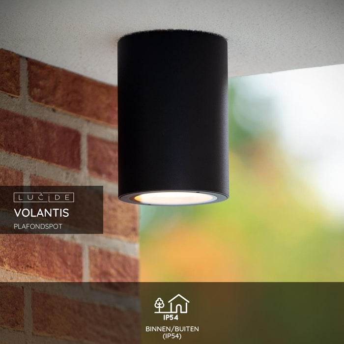 Lucide VOLANTIS Plafondspot - Zwart