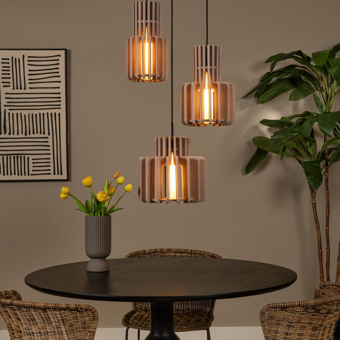 Lucide ROLLO Hanglamp - Taupe