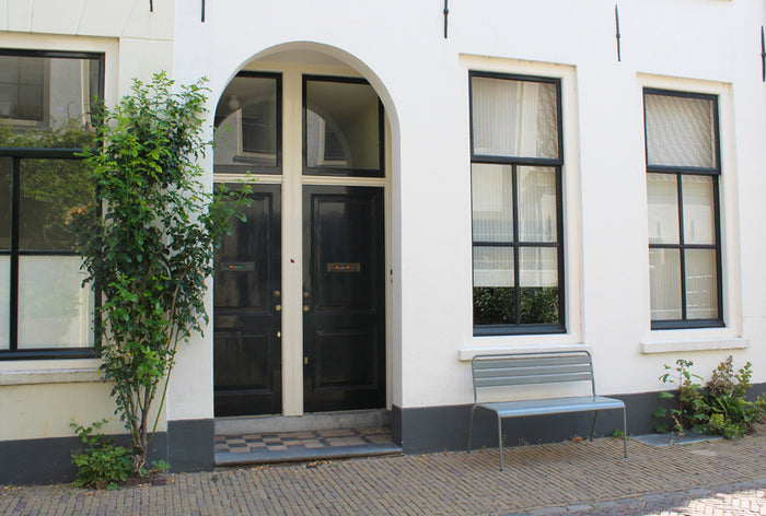 Metalen tuinbank Max 120 cm muisgrijs