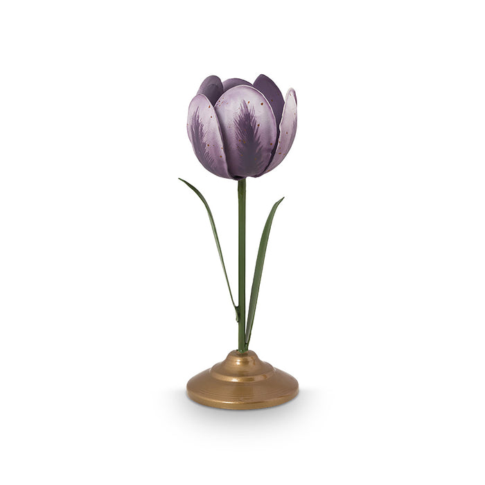 Pip Studio - Tulpen Kandelaar - Woonaccessoire - Lila - 21cm - 2 stuks