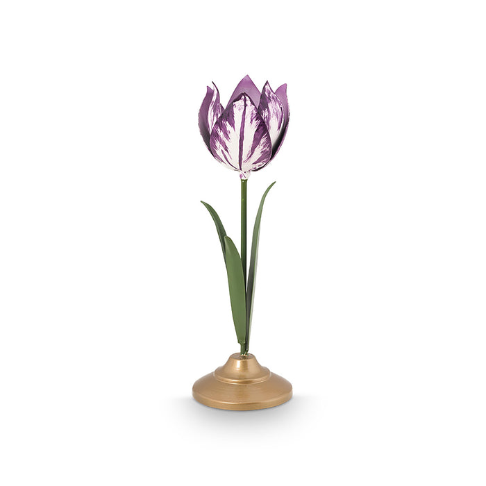 Pip Studio - Tulpen Kandelaar - Woonaccessoire - Lila - 21cm - 2 stuks