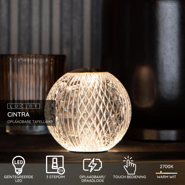 Lucide CINTRA Tafellamp - Transparant