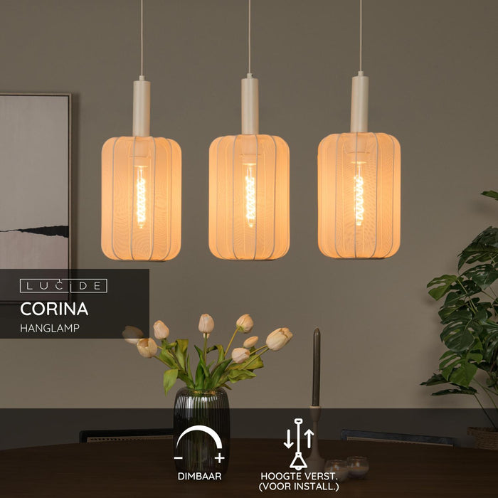 Lucide CORINA Hanglamp - Beige
