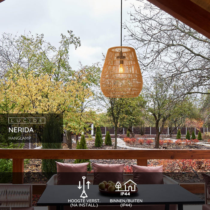 Lucide NERIDA Hanglamp - Naturel