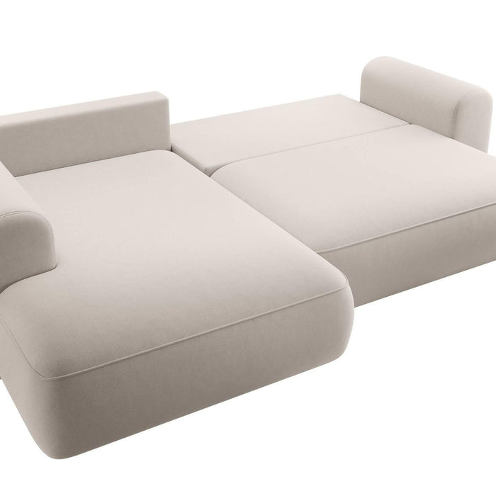 NADUVI Collection Hoekbank Philipa Big links velvet met slaapfunctie