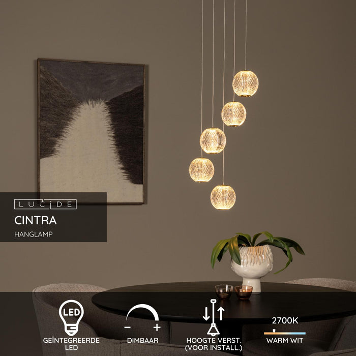 Lucide CINTRA Hanglamp - Transparant
