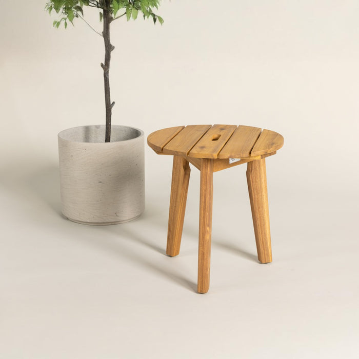 Fjôrd - Bijzettafel Naturel Ø40cm - Acaciahout - Chania