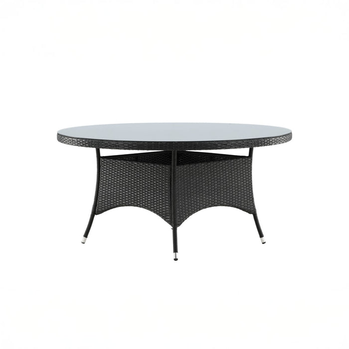 Fjôrd - Tuintafel Grijs Ø90cm - Wicker - Volta