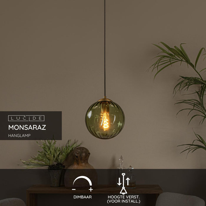 Lucide MONSARAZ Hanglamp - Groen