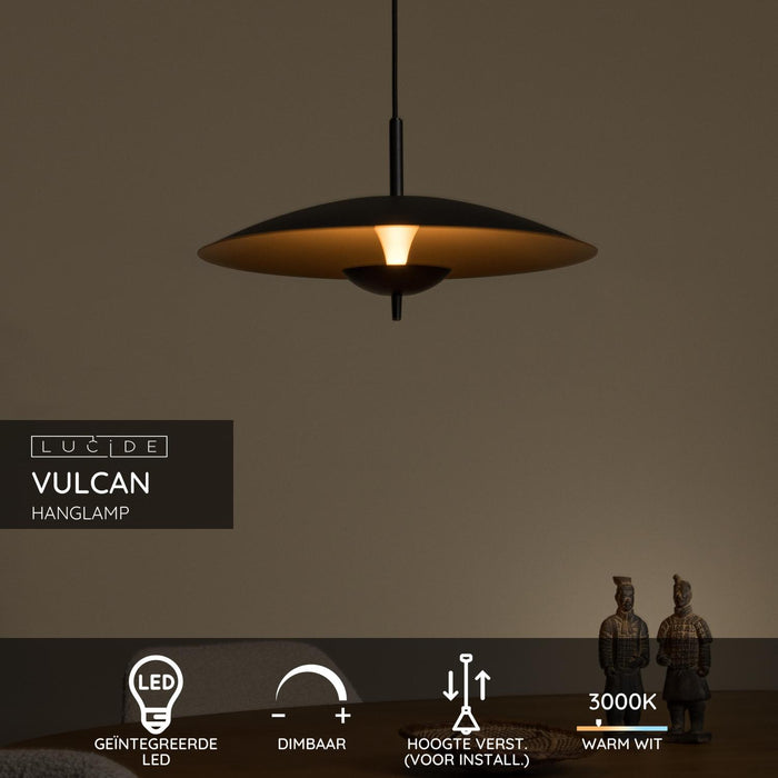 Lucide VULCAN Hanglamp - Zwart