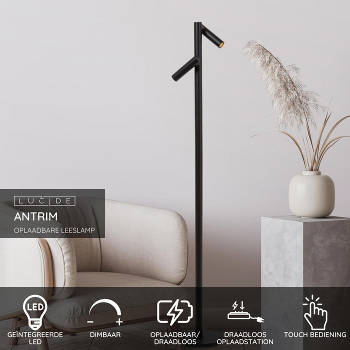 Lucide ANTRIM Leeslamp - Zwart