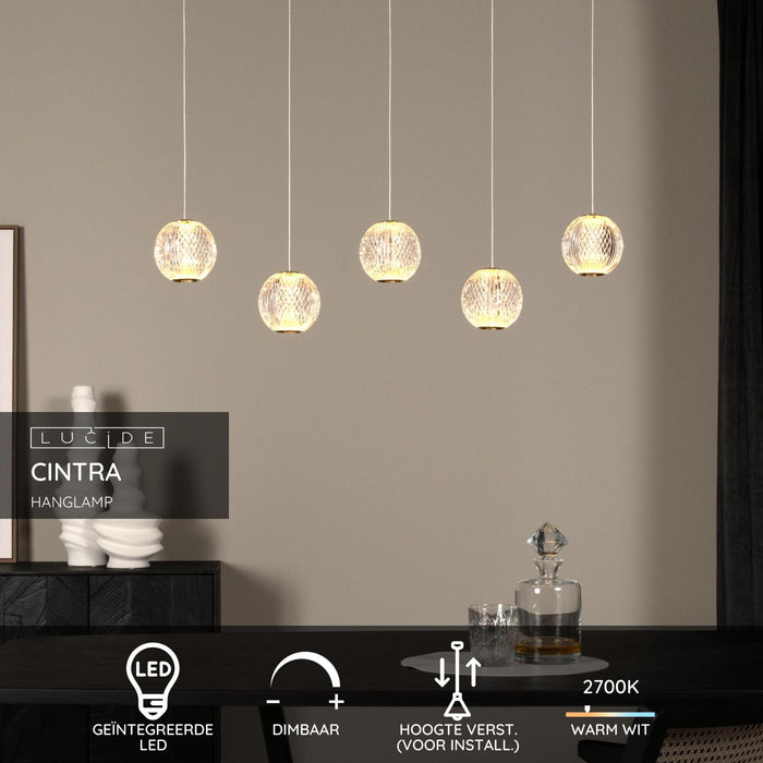 Lucide CINTRA Hanglamp - Transparant