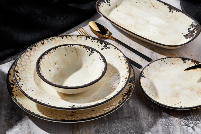 Rinart Dinerbord - Vega - Porselein - 27 cm - set van 6