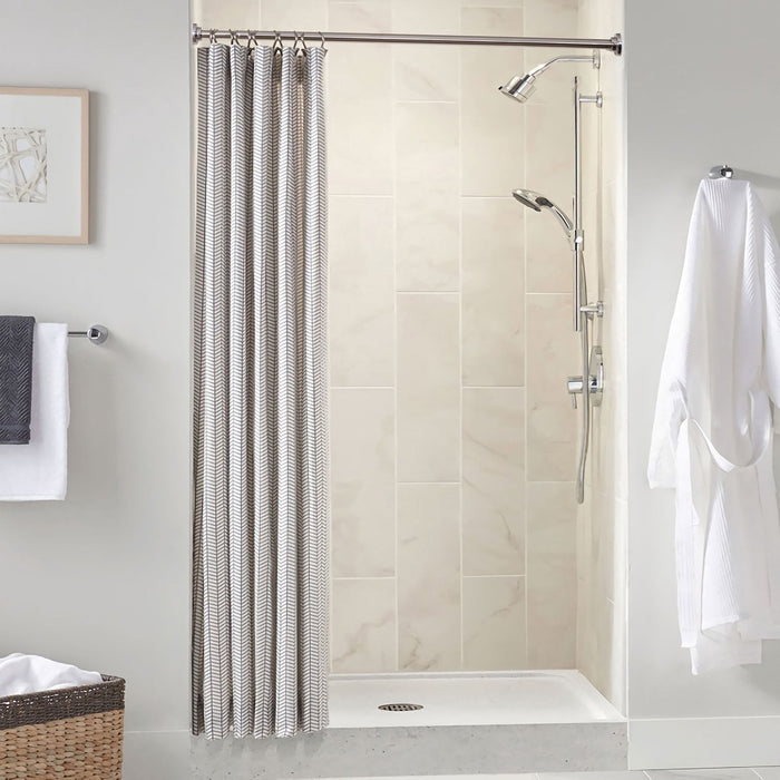 ACAZA Gordijnroede Zilvergrijs