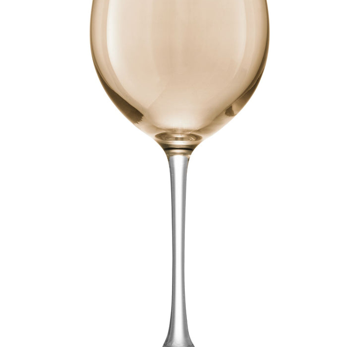L.S.A. - Polka Wijnglas 400 ml Metallics Set van 4 Stuks Assorti