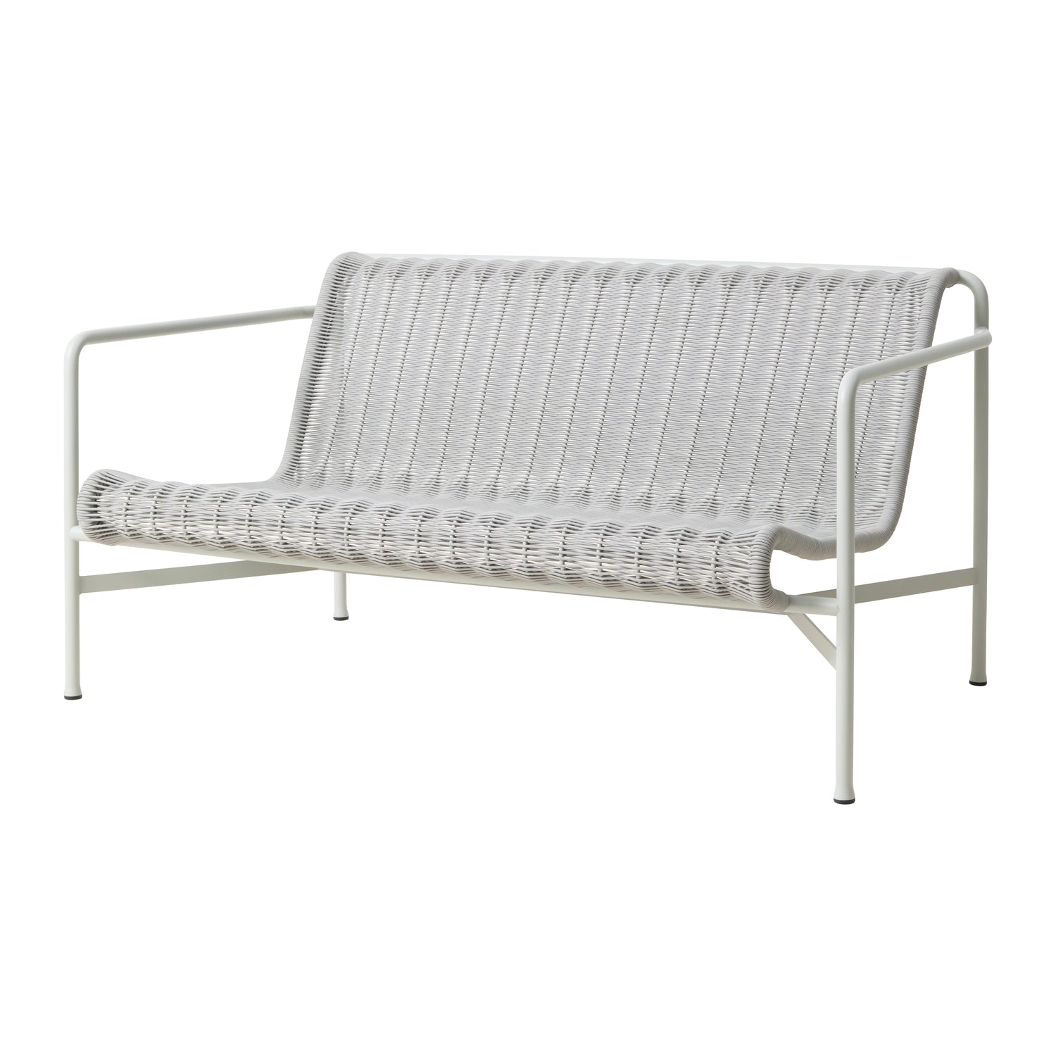 HAY Palissade Cord Lounge 2,5-zitsbank Low - Lichtgrijs