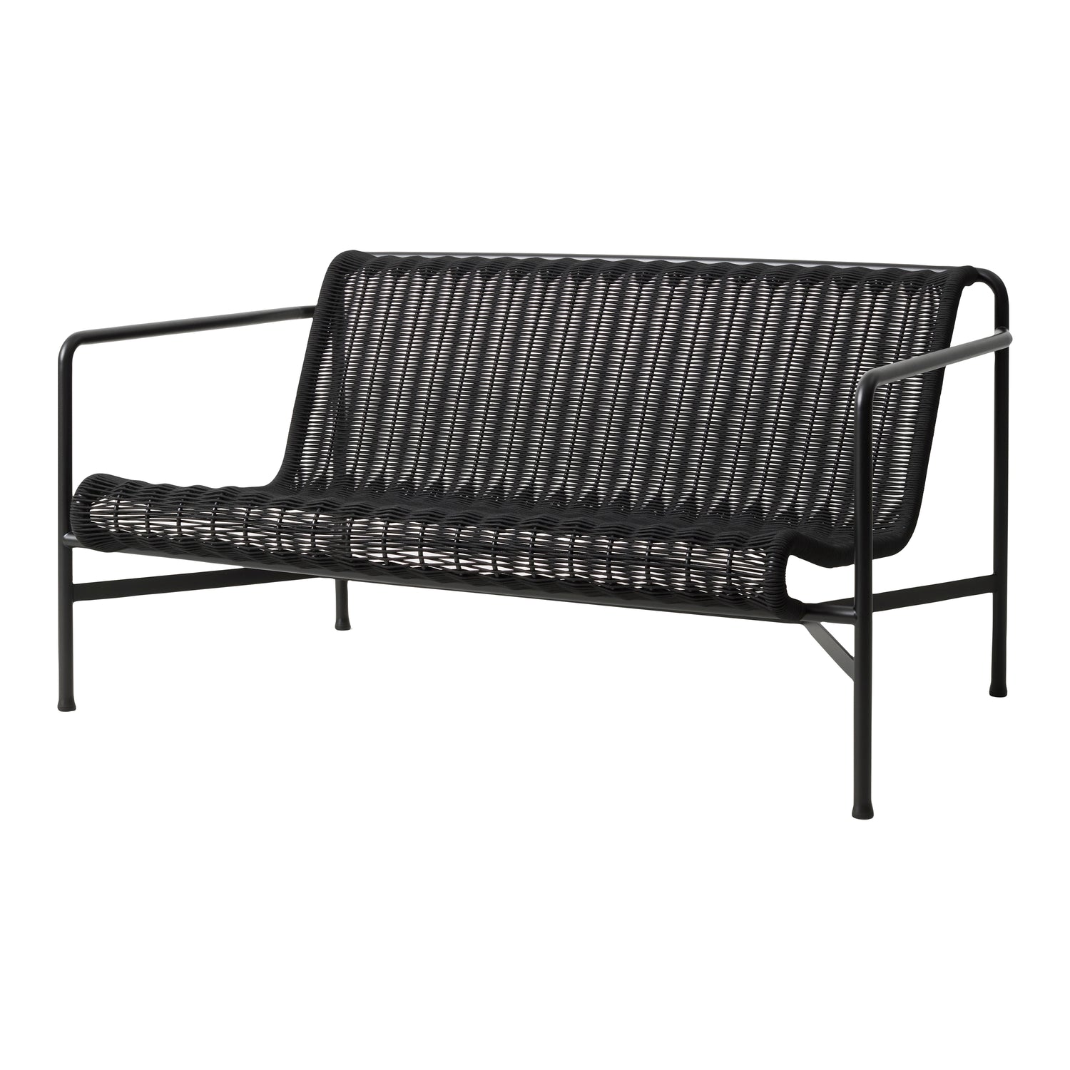 HAY Palissade Cord Lounge 2,5-zitsbank Low - Antraciet