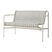 HAY Palissade Cord Tuinbank 2,5-zits met Armleuning - Lichtgrijs