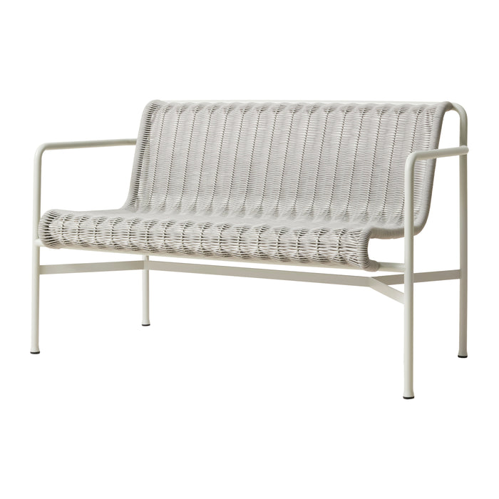 HAY Palissade Cord Tuinbank 2,5-zits met Armleuning - Lichtgrijs