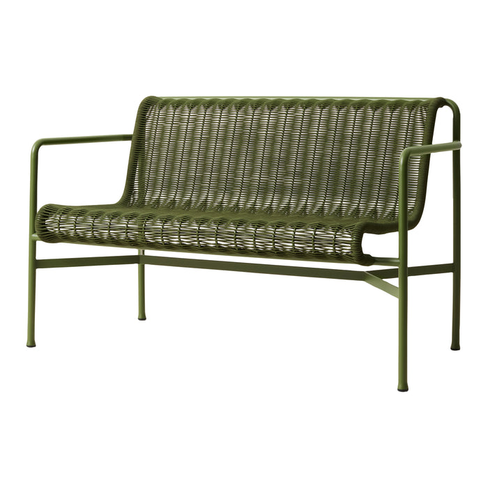 HAY Palissade Cord Tuinbank 2,5-zits met Armleuning - Olijfgroen