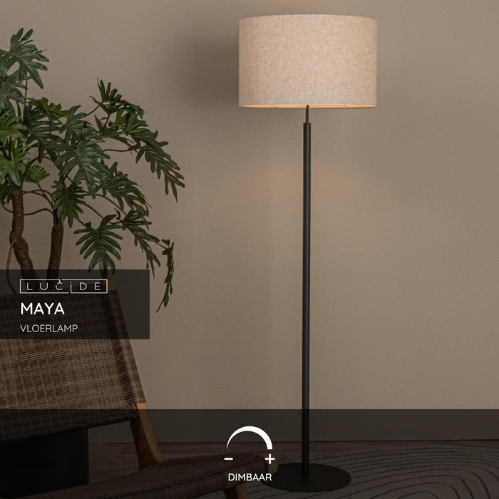Lucide MAYA Vloerlamp - Beige