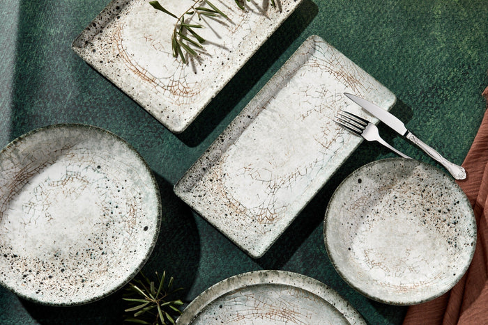 Rinart Pizzabord - Sedir - Porselein - 32 cm - set van 2